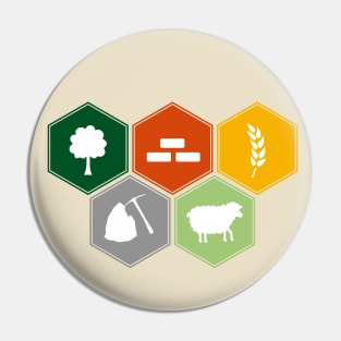 Catan resources Pin