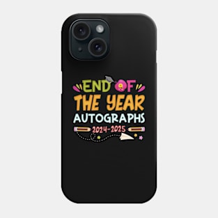 End Of The Year Autographs 2023 2024 GIft For Boy Girl Kids Phone Case