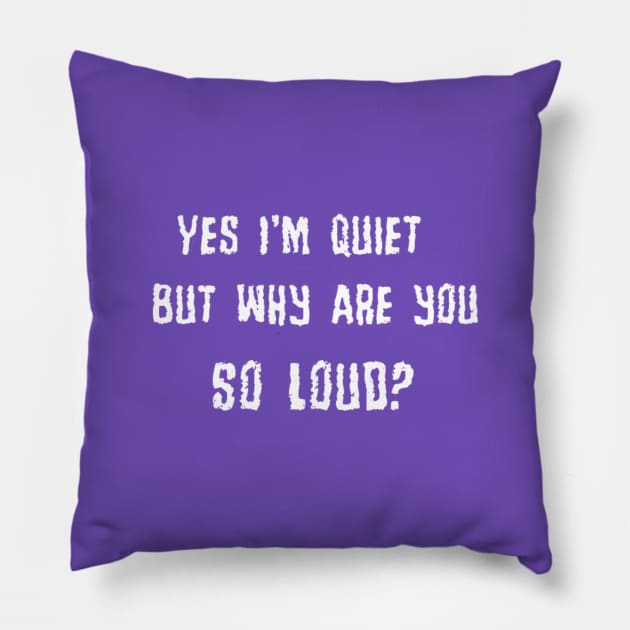 Introvert Pillow by Inklings