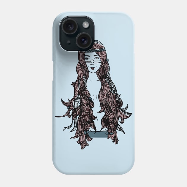 Princess with Long hair Phone Case by veve339