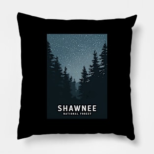 Shawnee National Forest at Night Pillow