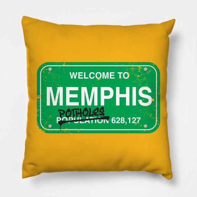 Street Sign, Memphis, Pothole Shirt, Funny Pothole Pillow by TheShirtGypsy