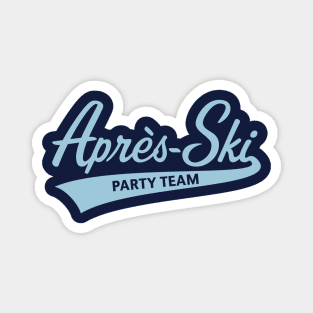 Après-Ski – Party Team (Lettering / Apres Ski / Sky-Blue) Magnet