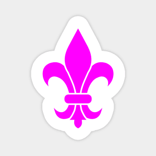 fleur de lis (pink) Magnet