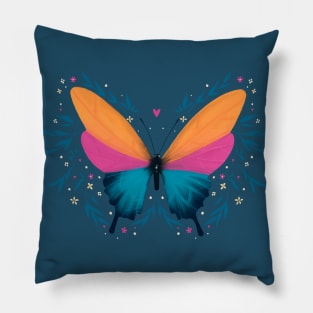 Floral Butterfly Pillow