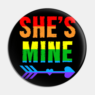 She's Mine I'm Her Couple Matching Pin