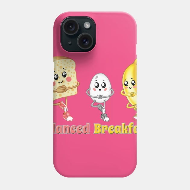Balanced Breakfast Phone Case by Pigeon585