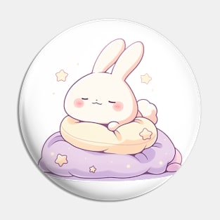 sleeping bunny Pin