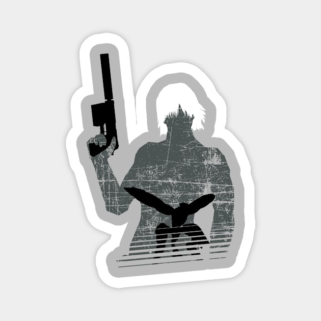 Raiden Silhouette - Metal Gear Solid 2 Magnet by InfinityTone