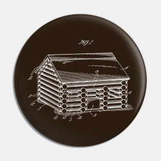 Lincoln Log Cabin Pin