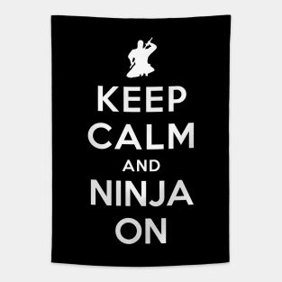 Keep Calm and Ninja On Tapestry