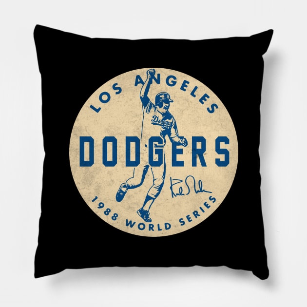 Kirk Gibson Dodgers 1 by Buck Tee Pillow by Buck Tee