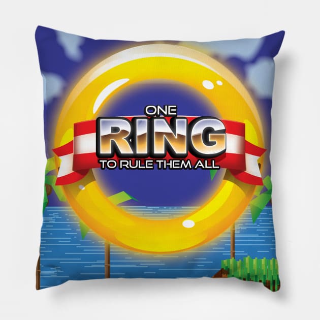 one Ring to rule them all Pillow by nickemporium1