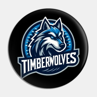 Minnesota timberwolves basketball wolf Pin