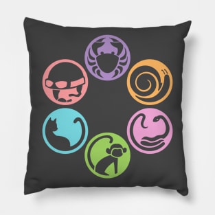 Bakemonogatari girls (Monogatari Series) icons (Shinobu Helmet ver.) Pillow