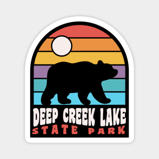 Deep Creek Lake State Park Maryland Bear Badge Magnet