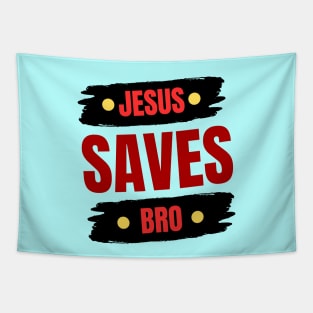 Jesus Saves Bro Tapestry