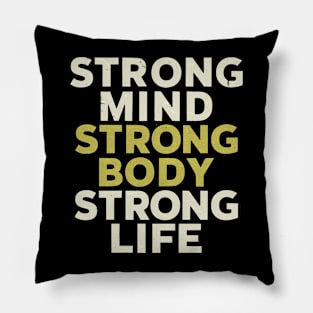 funny gym motivational and inspirational quote for women Pillow