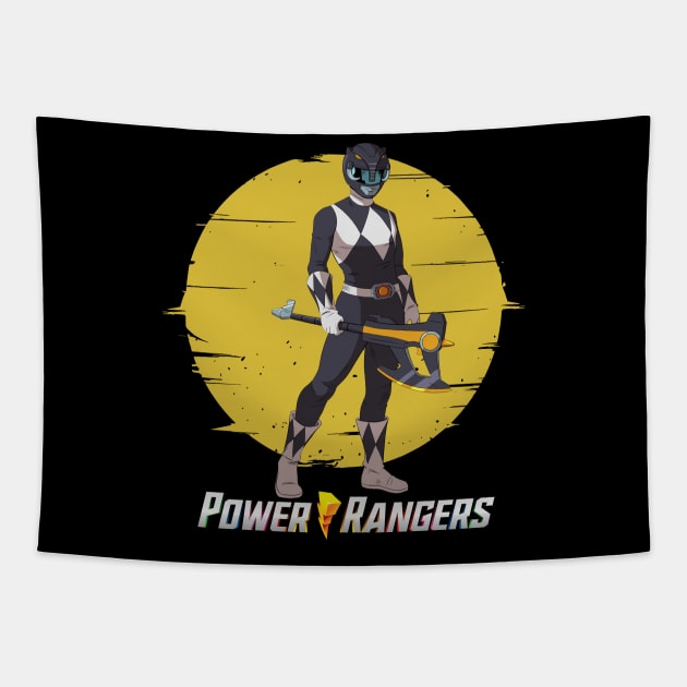 Power Rangers Megazord Forming The Ultimate Defender Tapestry by RonaldEpperlyPrice