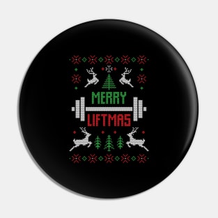 Merry Liftmas Gym Lift Sport Xmas Gift Ugly Pin