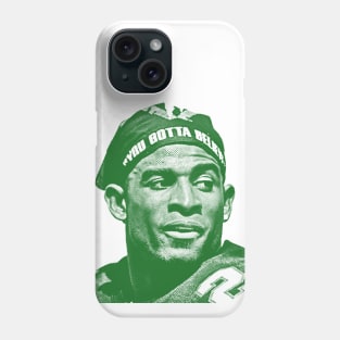 deion sanders - green solid style Phone Case