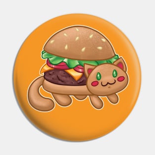 Burger Cat (Catfood Series) Pin