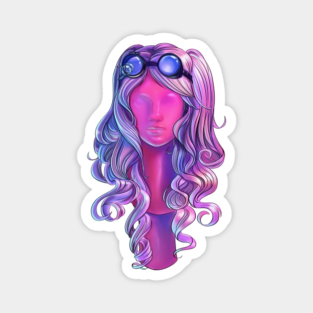 "Doc" Wig Magnet by Skutchdraws