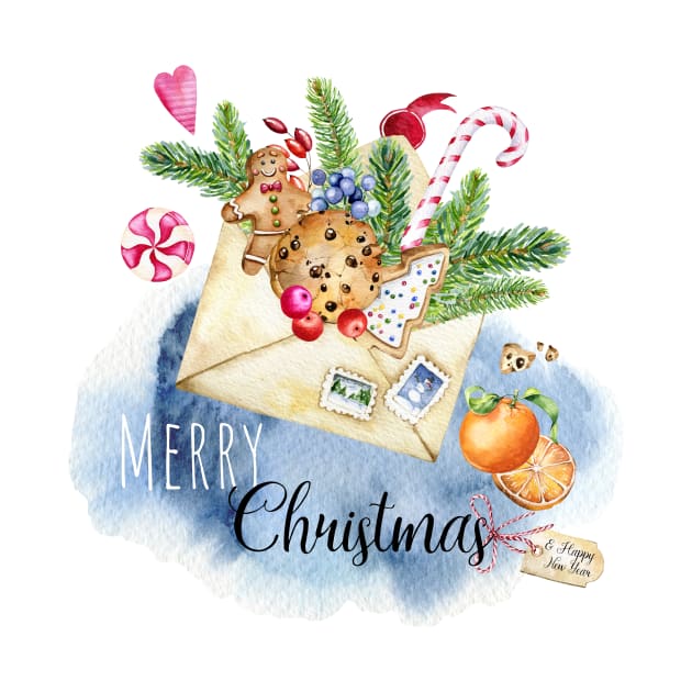 Christmas mail by Simple Wishes Art