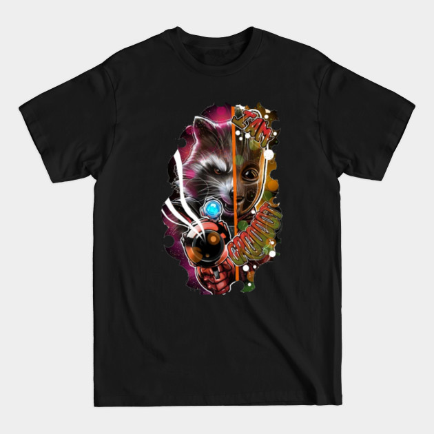 rocket raccon and groot - Groot - T-Shirt