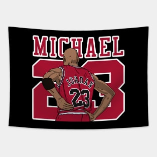 Michael Jordan Comic Style Tapestry