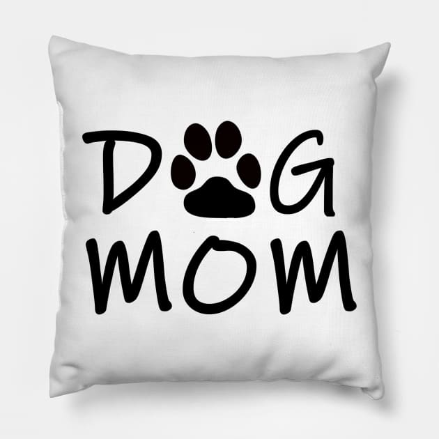 Dog Mom Pillow by Stupidi-Tees