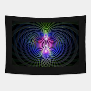 Lines of Force Fractal Design Tapestry