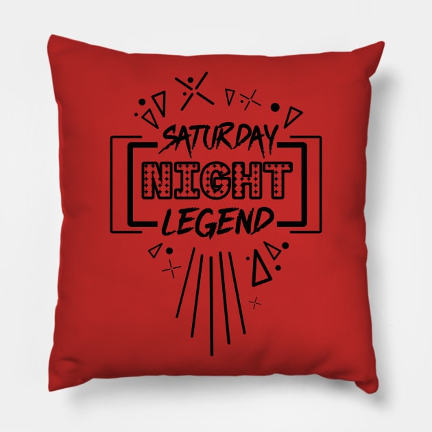 Saturday Party Pillow by TPlanter