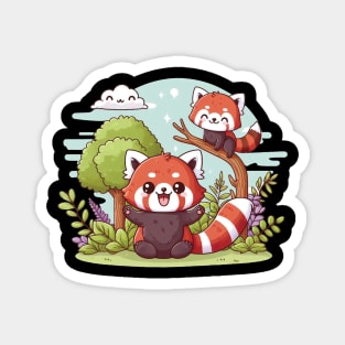 Cute Red Panda Magnet