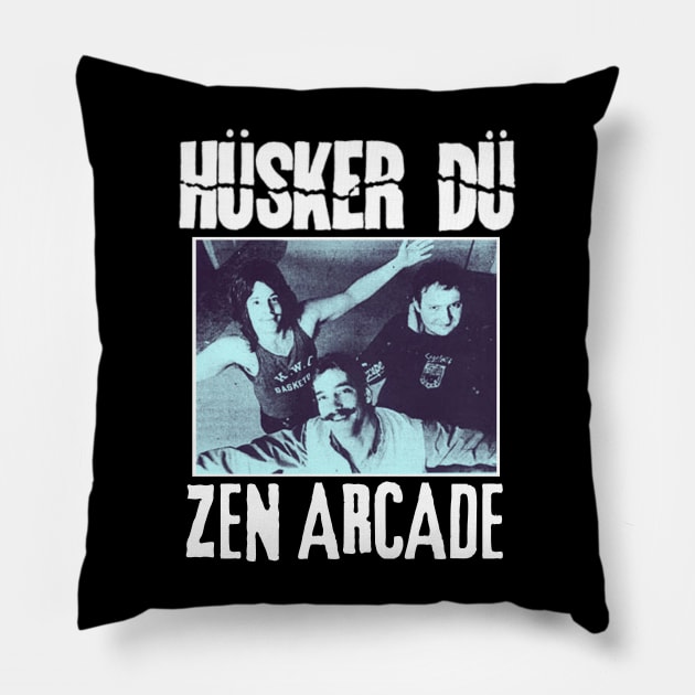 Husker Vintage 1979 // Zen Arcade Original Fan Design Artwork Pillow by A Design for Life