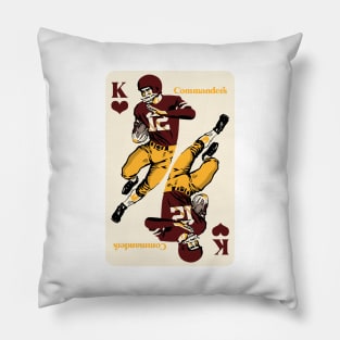 Washington Commanders King of Hearts Pillow