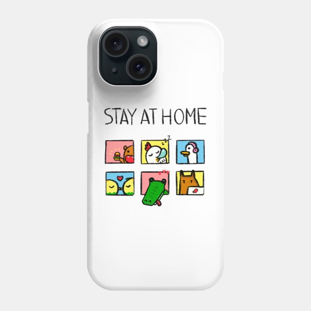 Stay at Home Phone Case by owhalesumi