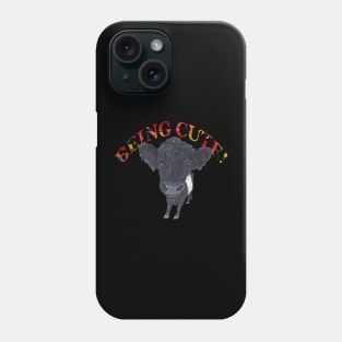 BELTED GALLOWAY BEING CUTE Phone Case