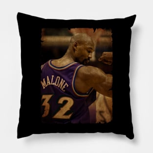 Karl Malone Vintage Pillow