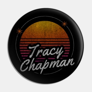 tracy chapman retro dark moon Pin