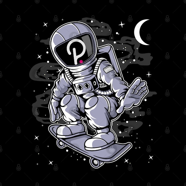 Astronaut Skate Polkadot DOT Coin To The Moon Crypto Token Cryptocurrency Blockchain Wallet Birthday Gift For Men Women Kids by Thingking About