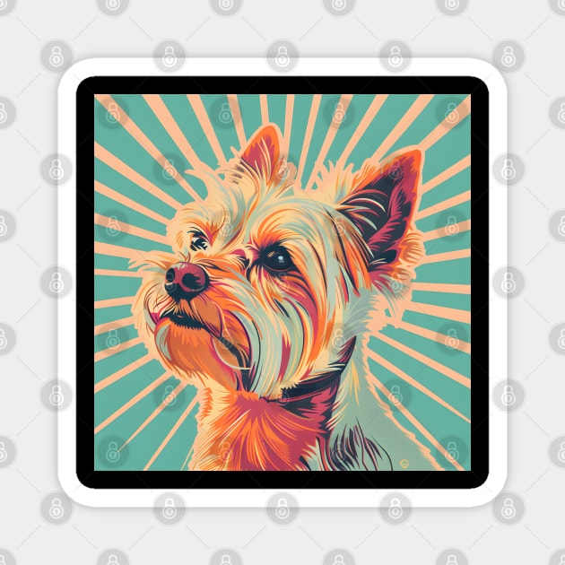 Silky Terrier in 80's Magnet by NatashaCuteShop