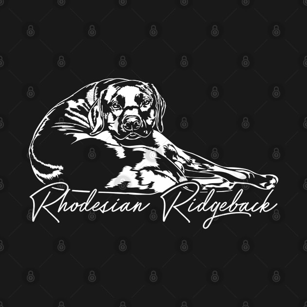 Rhodesian Ridgeback dog portrait dog mom gift by wilsigns