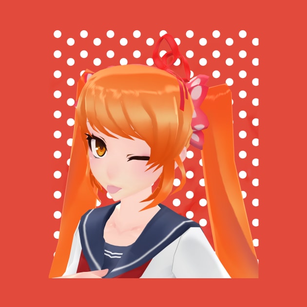 Winking Osana-Chan Art model by nyehnyehnyehmeow by gruizhtml