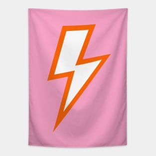 Pink and Orange Lightning Bolt Tapestry