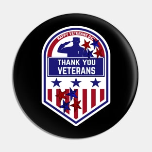 thank you veterans Pin