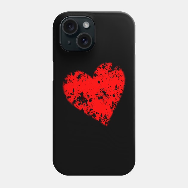 Distressed Heart Phone Case by Mindseye222