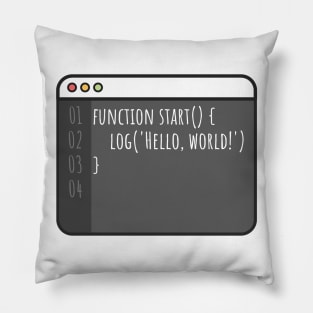 Developer function start hello world Pillow