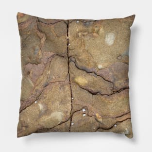 Beach side intimate rock texture Pillow