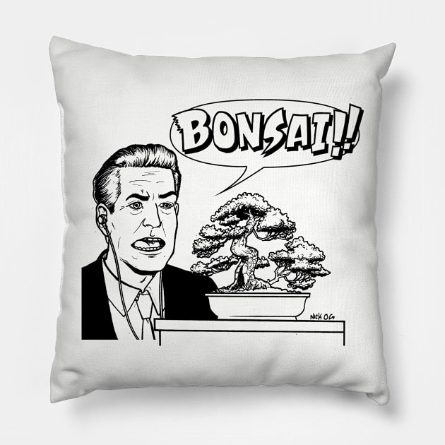 Gordon Cole Bonsai Pillow by thatnickog